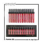Emelie lip gloss palette B packaging set of 12 tubes