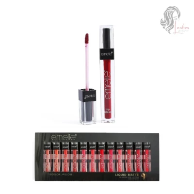 Emelie matte lip gloss set of 12 shades in Pakistan