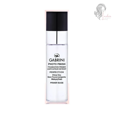 Gabrini Photo Finish Primer Base bottle front view – long-lasting makeup primer in Pakistan