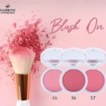 Gabrini Blush On – Three shades of professional blush with brush for smooth application and a natural flush. Ideal for light to medium skin tones.
