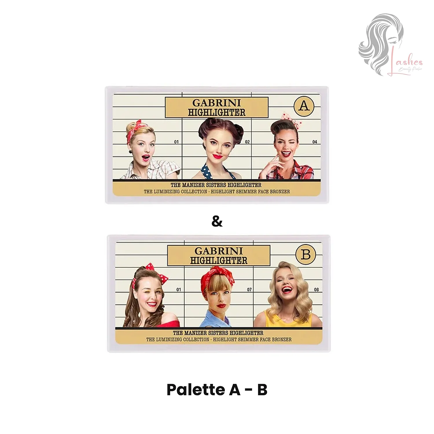 Gabrini Highlighter Palette A and B – Radiant Glow Highlighter Pakistan
