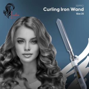 SD Pro Curling Iron With Ceramic Coating, Rod Size 25