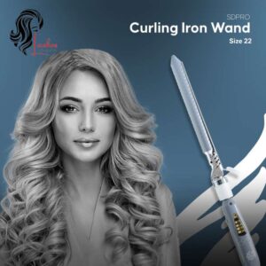 SDPRO Curling Iron With Ceramic Coating, Rod Size 22