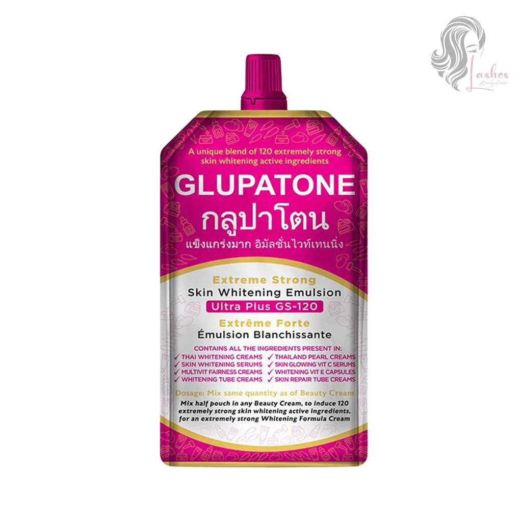 Glupatone Ultra Plus GS-120 Extreme Strong Skin Whitening Emulsion – front pouch