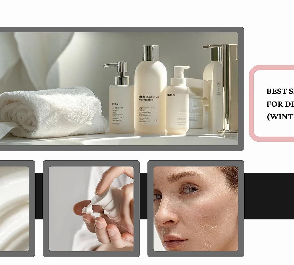 Winter skincare products for dry Pakistani skin including moisturizers, creams, and hydrating skincare essentials for cold weather